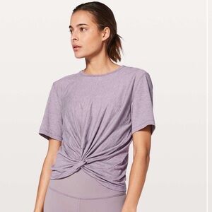 Lululemon Crescent Tee Heathered Dusty Dawn